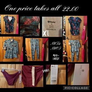 Women's Tropical Print Jumpsuit - Black and Pink